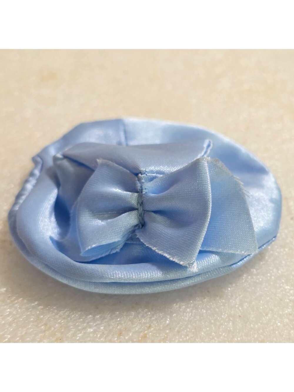 American Girl Pleasant Company Vintage Blue Satin Hat w/ Bow for‎ 18" dolls